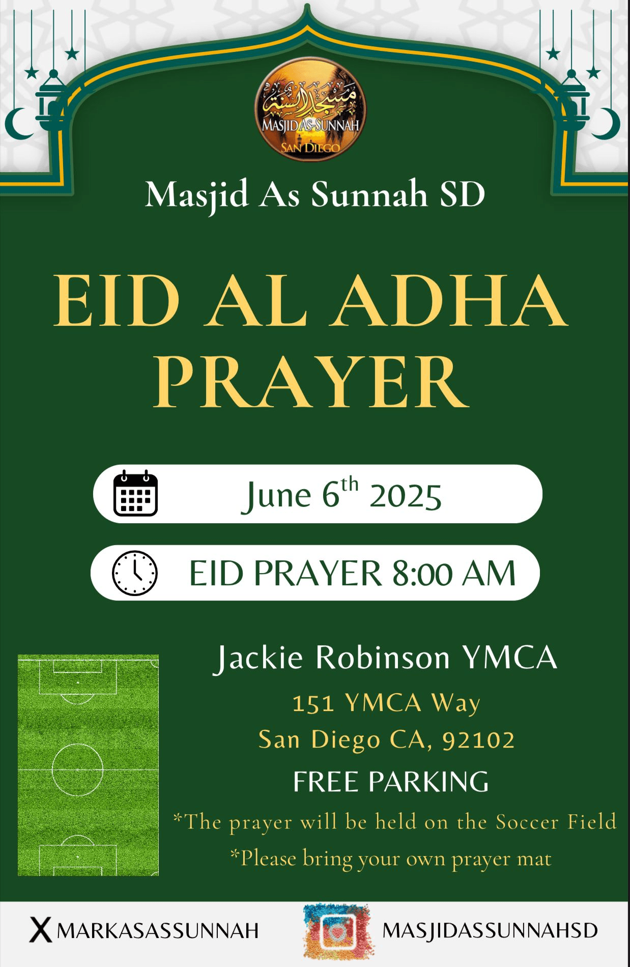 Eid Al Adha Prayer 2025